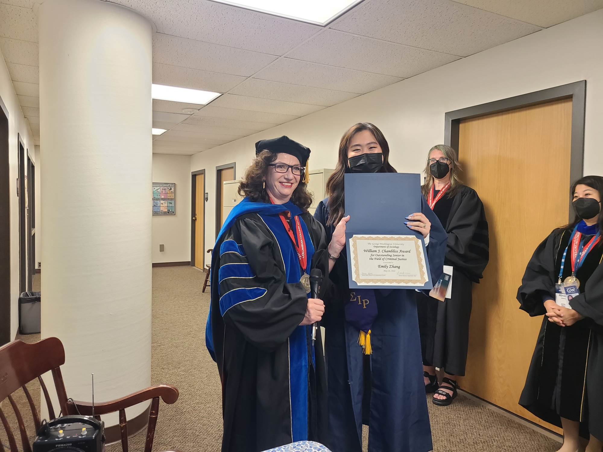 Emily Zhang with Prof. Fran Buntman
