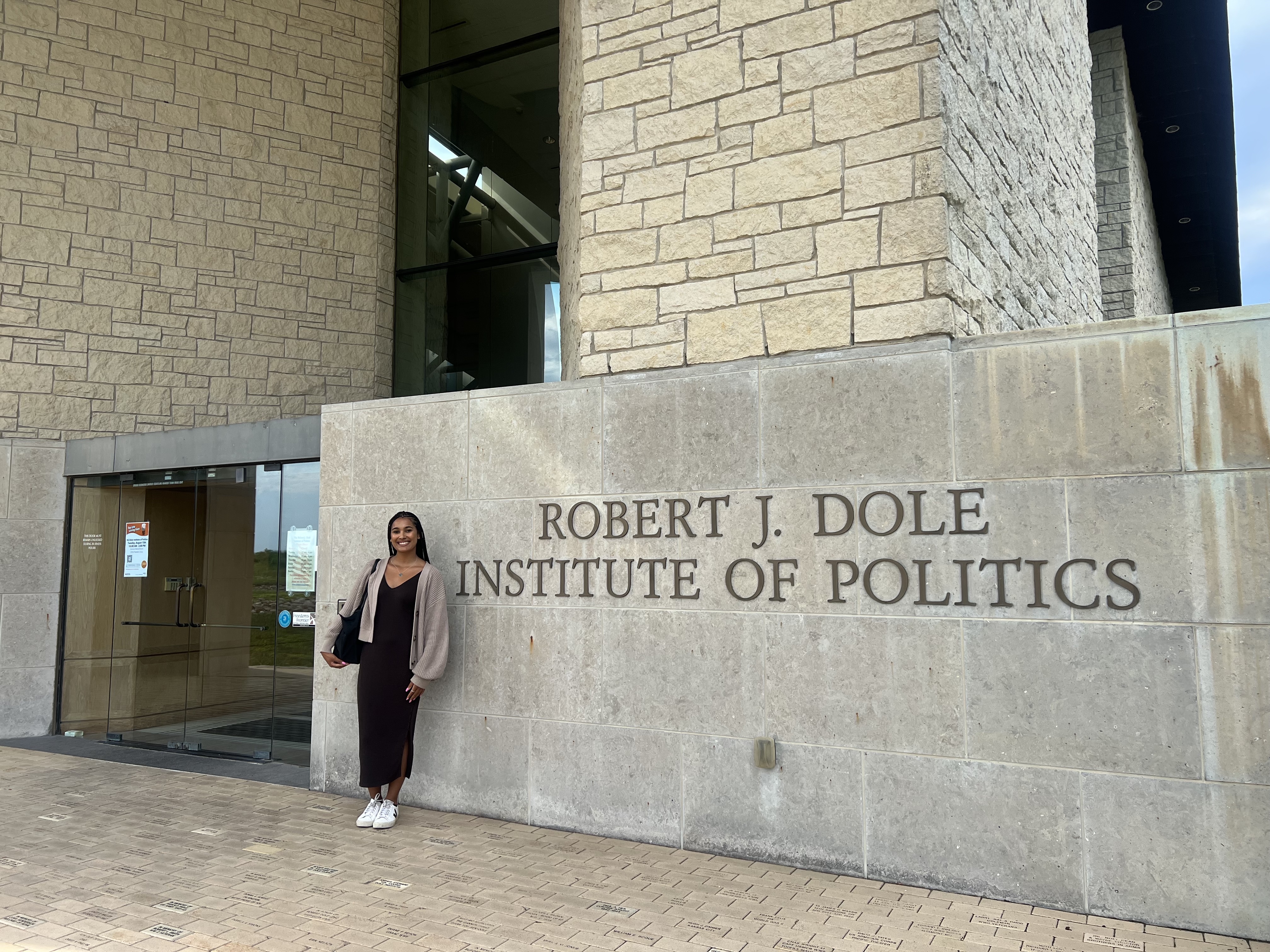 Raina Hackett at the Dole institute