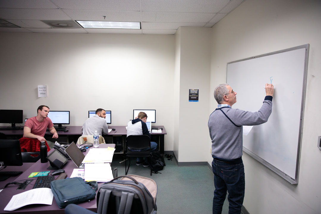 Steven Tuch teaches graduate students in SOC 6231: Data Analysis in Gelman B01