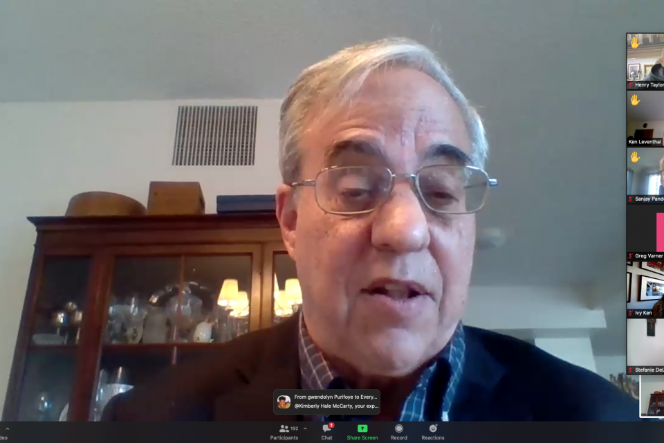 Dr. Gregory Squires at the event